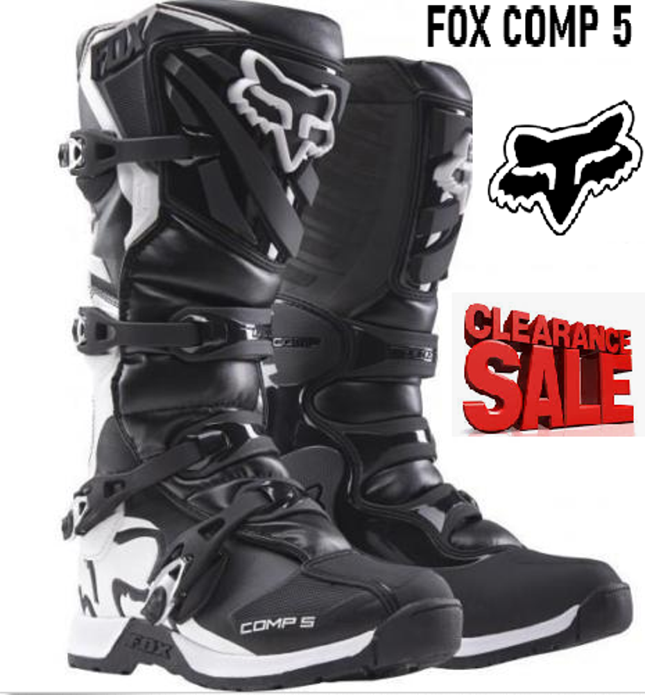 FOX COMP 5 Motocross Boots (black/white 