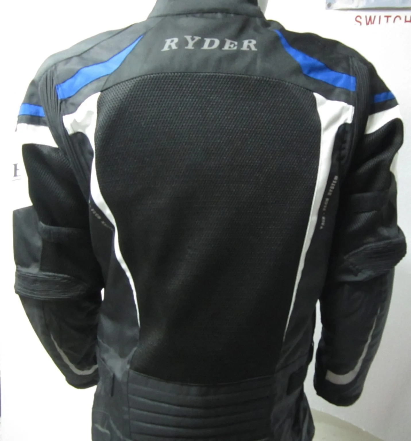 RYDER Vented Motorcycle Road Jacket (blue/black)