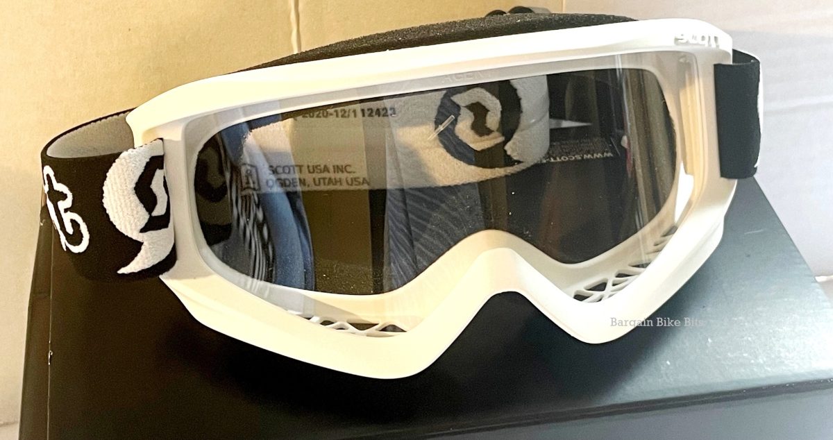 SCOTT AGENT Kids Dirt Bike Goggles WHITE Clear Lens Youth MX Enduro