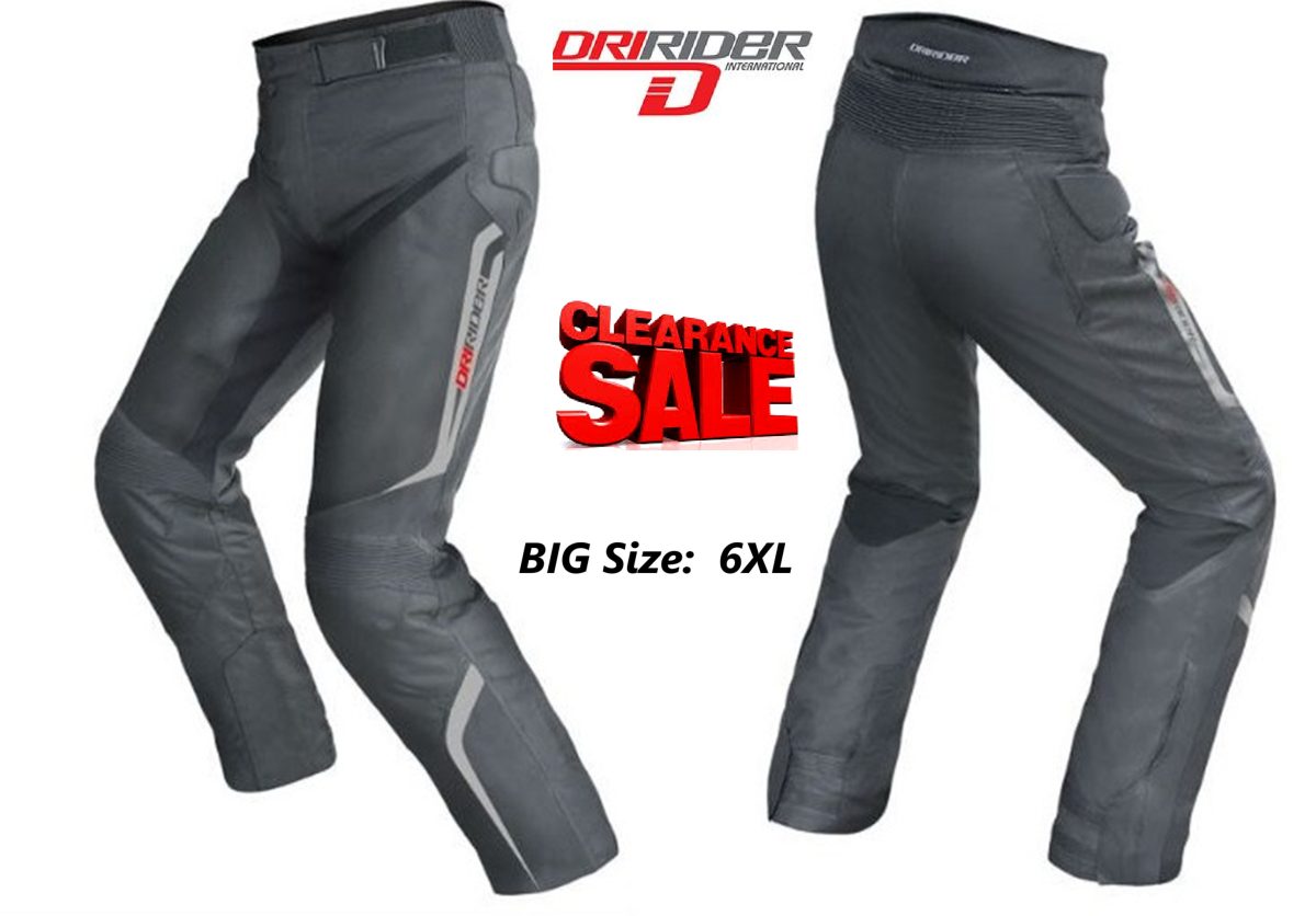 CLEARANCE! DRIRIDER Blizzard 3 motorcycle road pants NEW! BIG SIZE 6XL ONLY