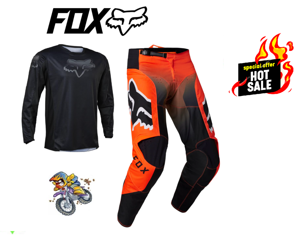 Fox Youth Motocross pants & jersey #28 /YXL Orange Black  Kids MX Dirt bike